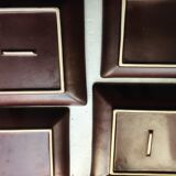 Set of 4 square dishes