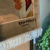 Tapis mural en soie