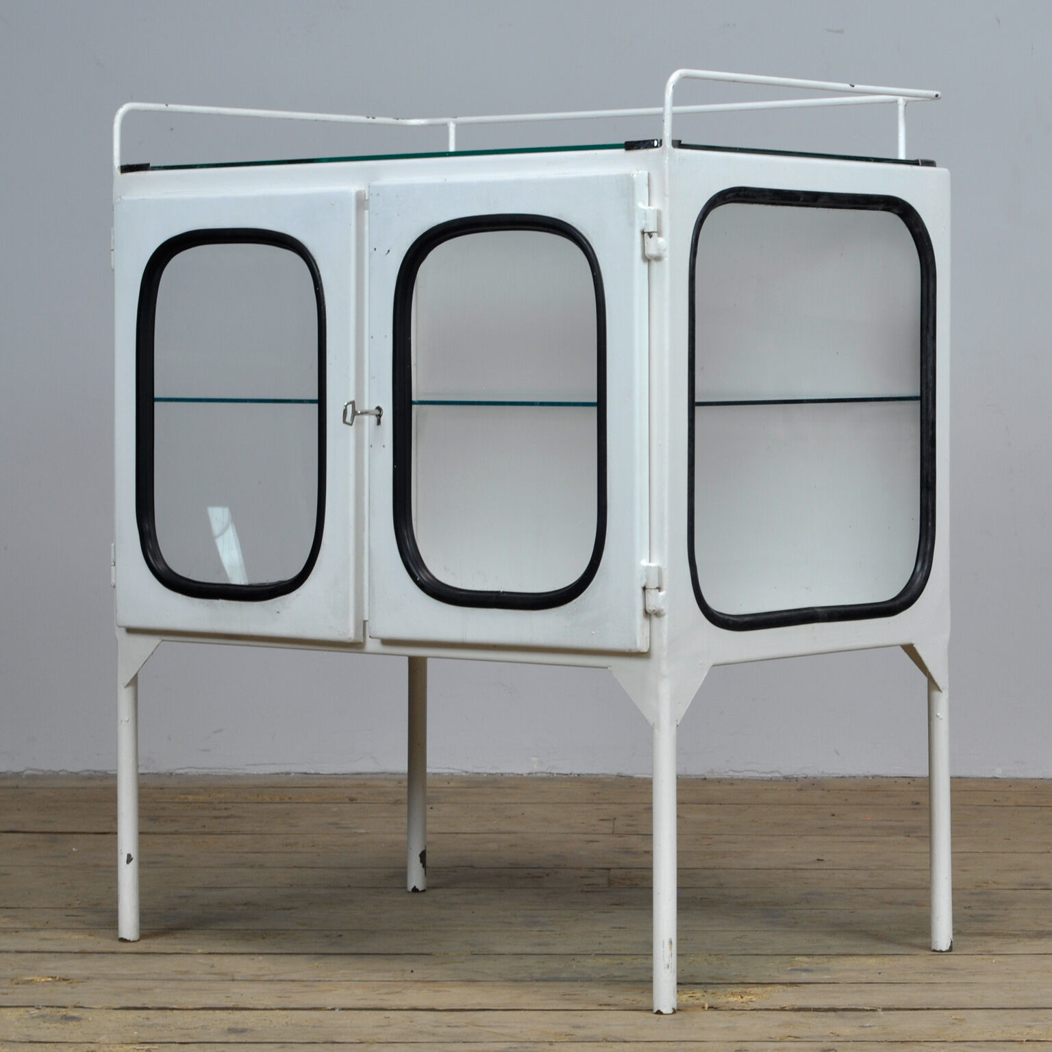 Vintage medical showcase, 1970's