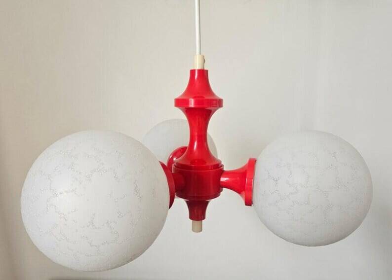 Rare Midcentury Chandelier or Pendant Sputnik, Richard Essig, Germany, 1970s