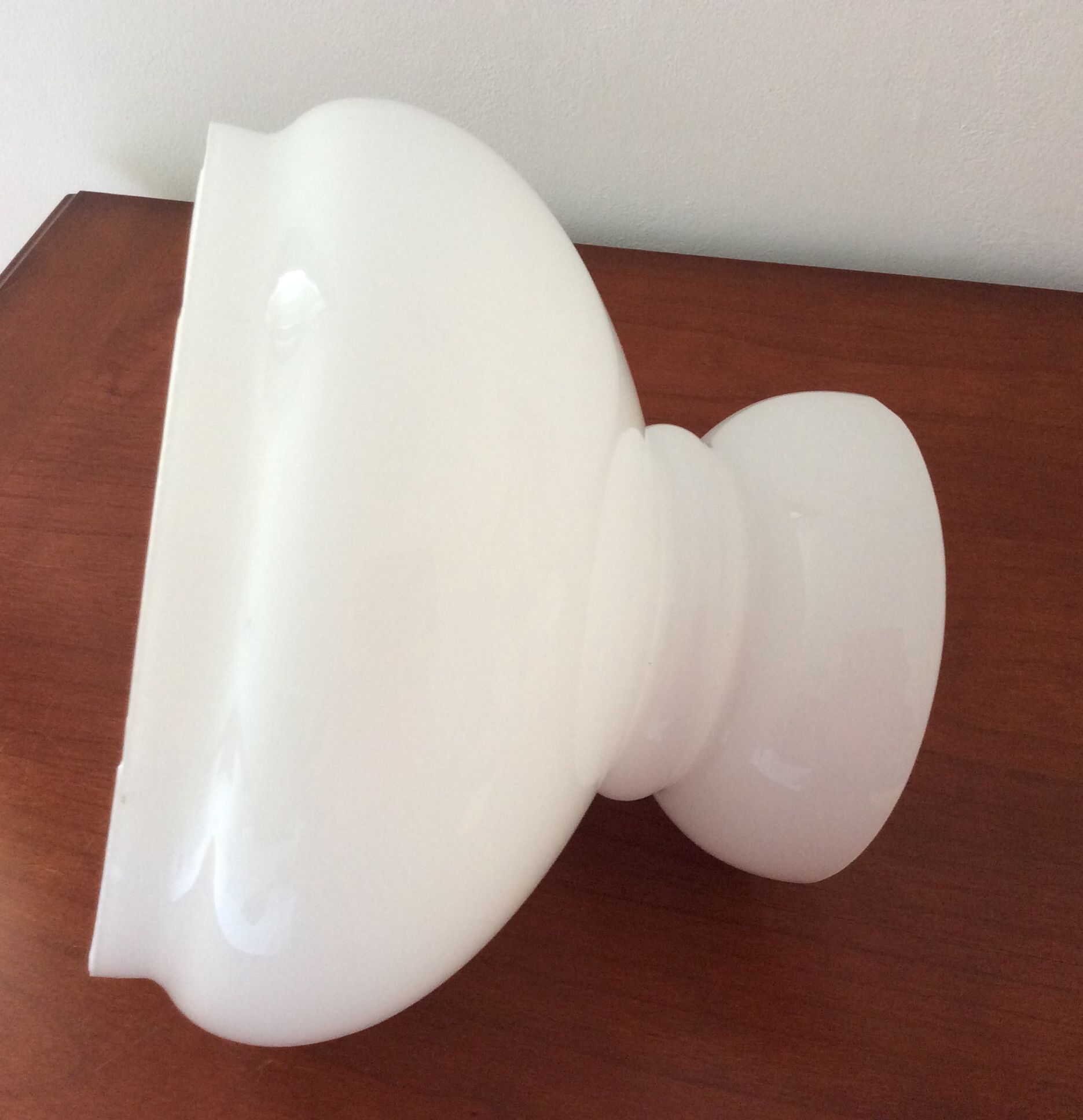 Globe opaline pour lampe ou suspension