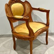 Salon Louis XVI, quatre pièces cannelé et mouluré