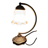 Lampe vintage opaline