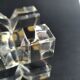 Two old vintage crystal cubes made in France
