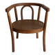 vintage curved wooden children's chair
