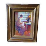 Peinture à l'huile signée
