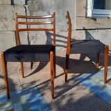 6 Scandinavian teak chairs from the 60