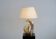 Living room lamp in golden brass