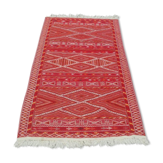 Tapis marocain kilim berbère en laine fait main 180x90cm