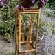 Plant holder or harness in rattan and vintage bamboo