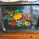 Plateau bouquet de fleurs russe