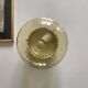Vintage round wall lamp in golden yellow glass, 23 cm ceiling light.