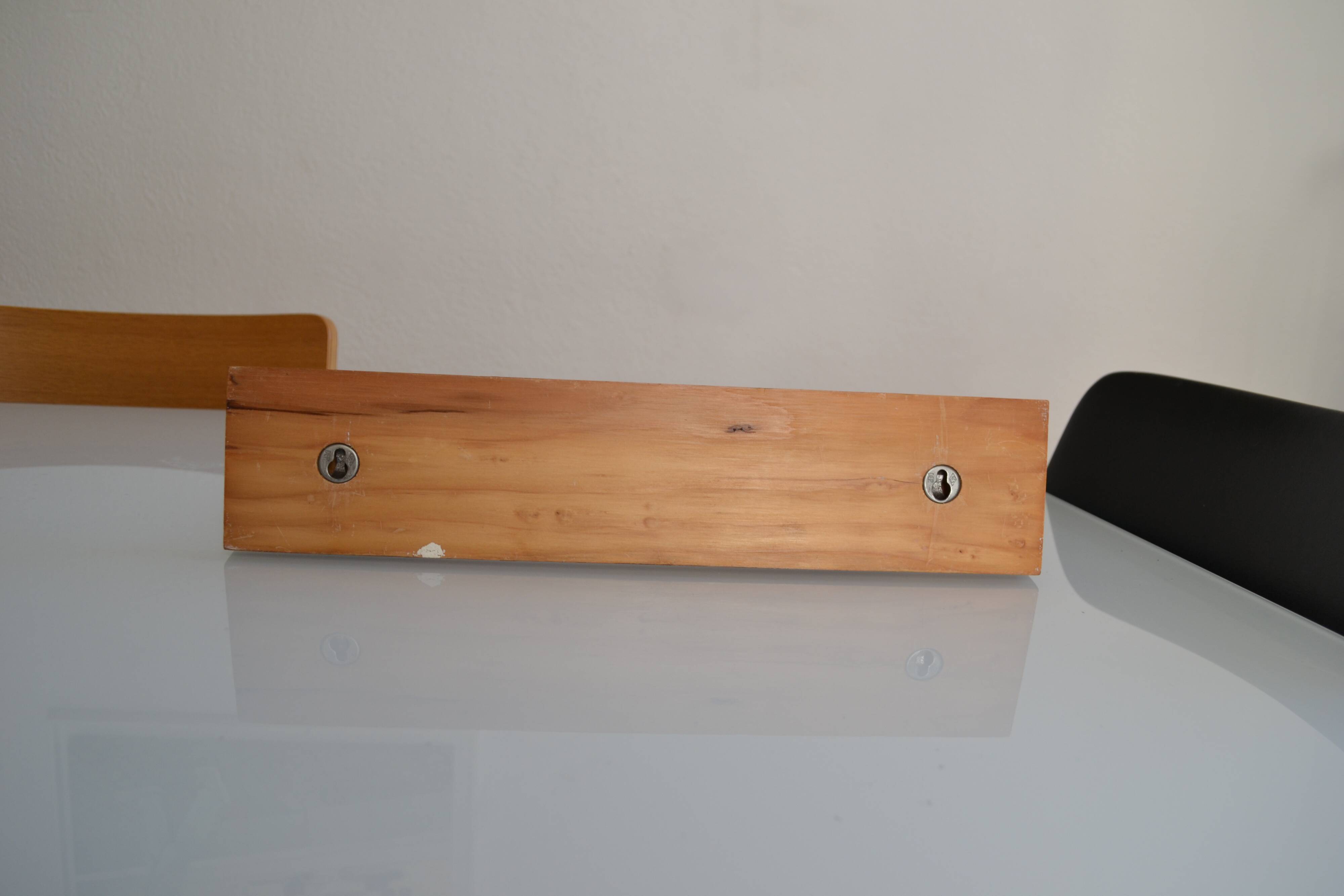 Double coat hook in wood, 1960s