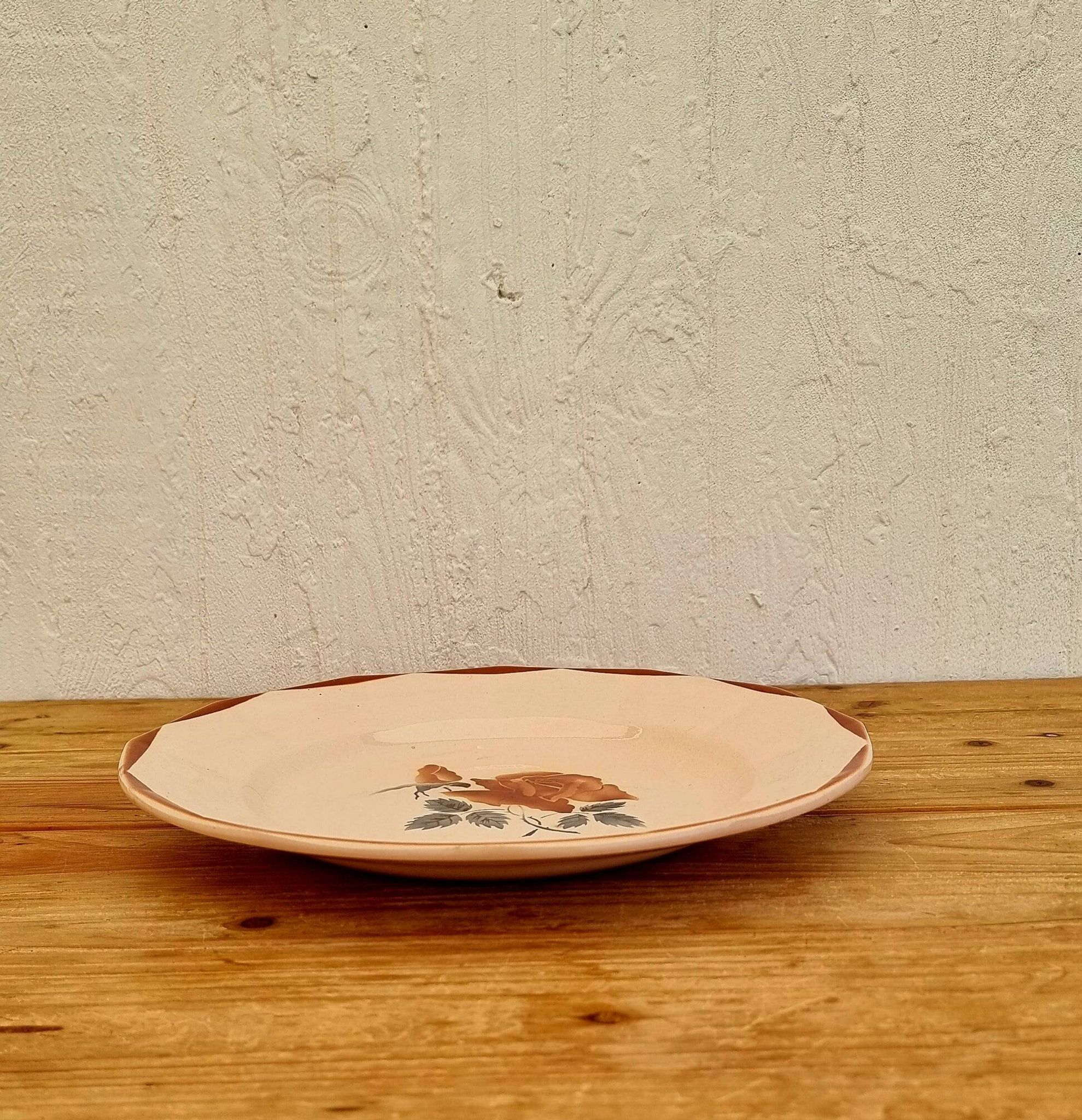 Grande assiette de service Digoin Sarreguemines 9181