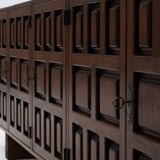 Spanish Dark Oak Sideboard, 1960s