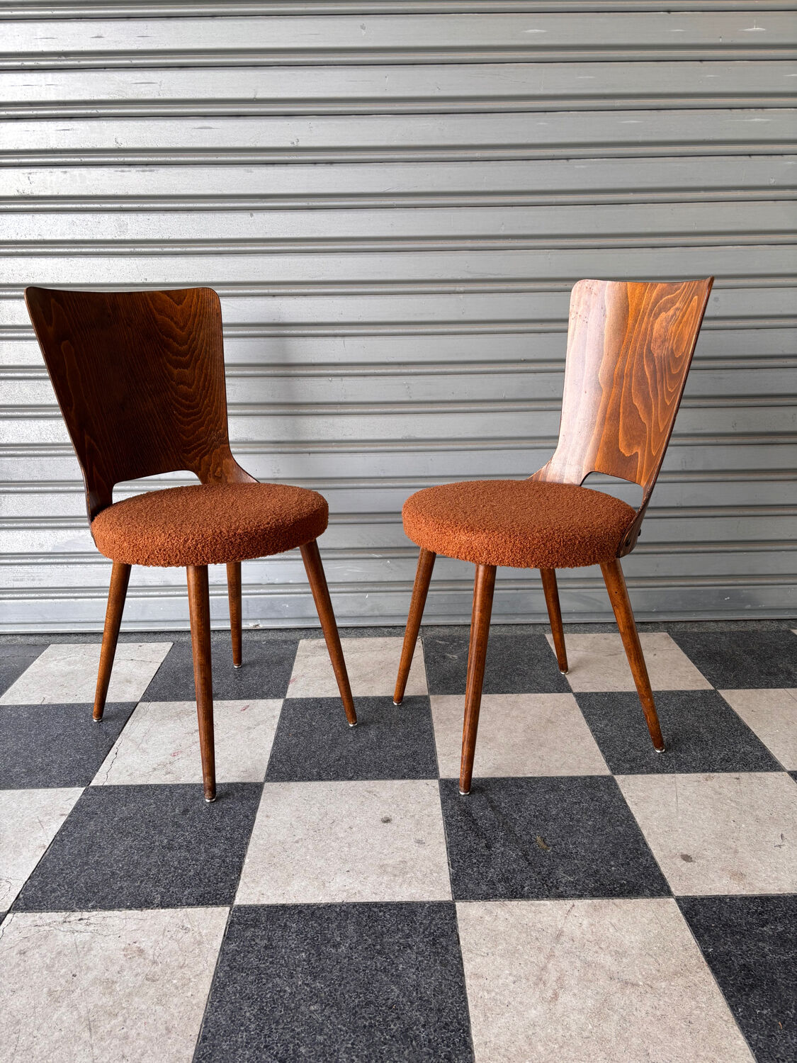 Set of 8 Baumann bistro chairs