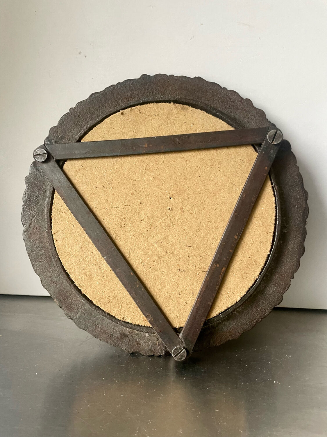 Metal cast iron picture frame