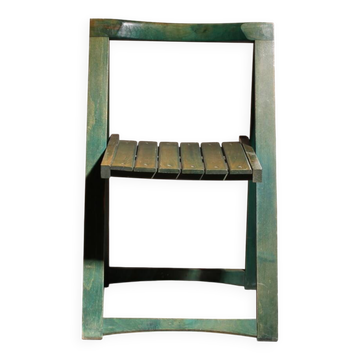 Sept chaises pliantes 'Trieste' par Aldo Jacober pour Alberto Bazzani | Italie