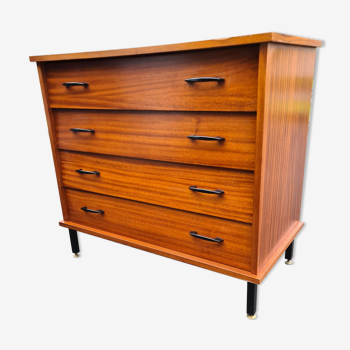 Vintage chest of drawers 1960 modernist teak