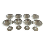 8 champagne glasses