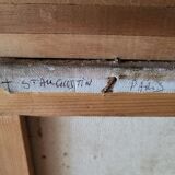 Oil on canvas "Paris" Saint Augustin