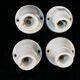 Lot de 4 appliques coudées en porcelaine art deco