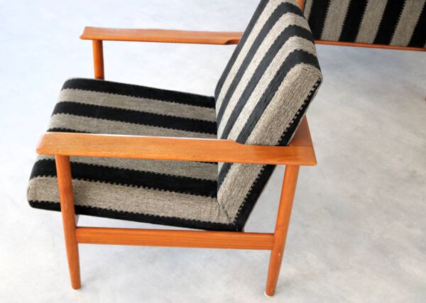 Ensemble de 2 fauteuils vintage   fauteuils   années 1960   danois