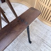 XXL trestle farm table 4m and its benches