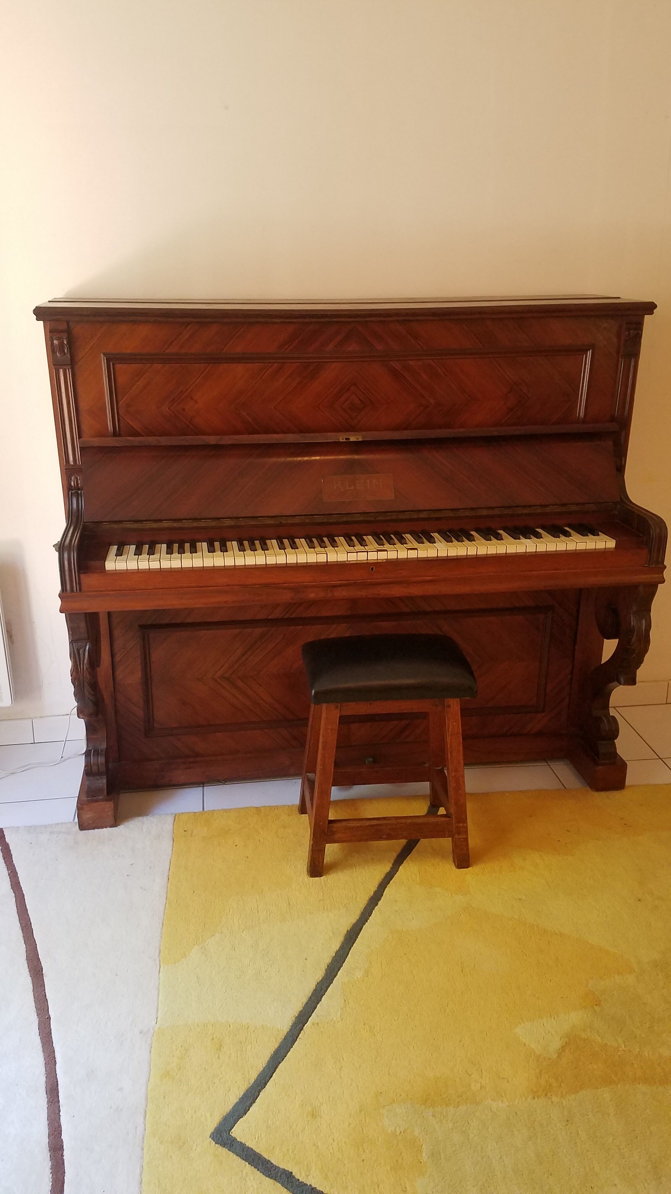 H.klein piano with stool