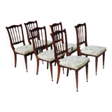 Set of 6 Napoleon III chairs