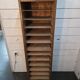 Oak curtain filing cabinet