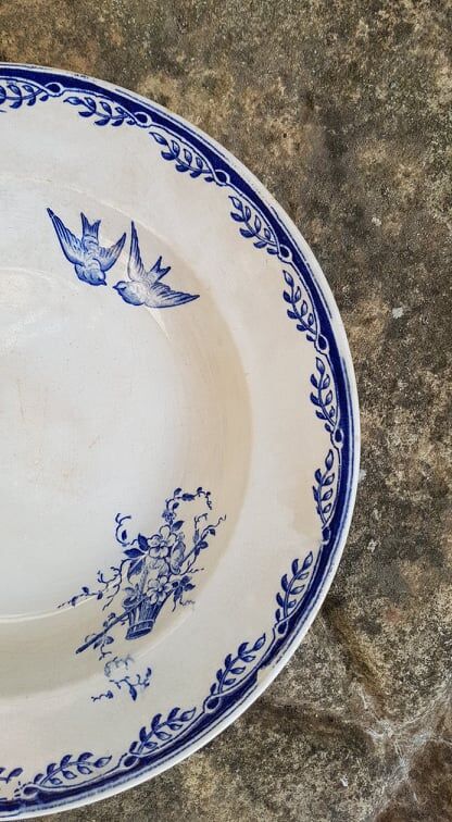 U&C Sarreguemines plate watteau model