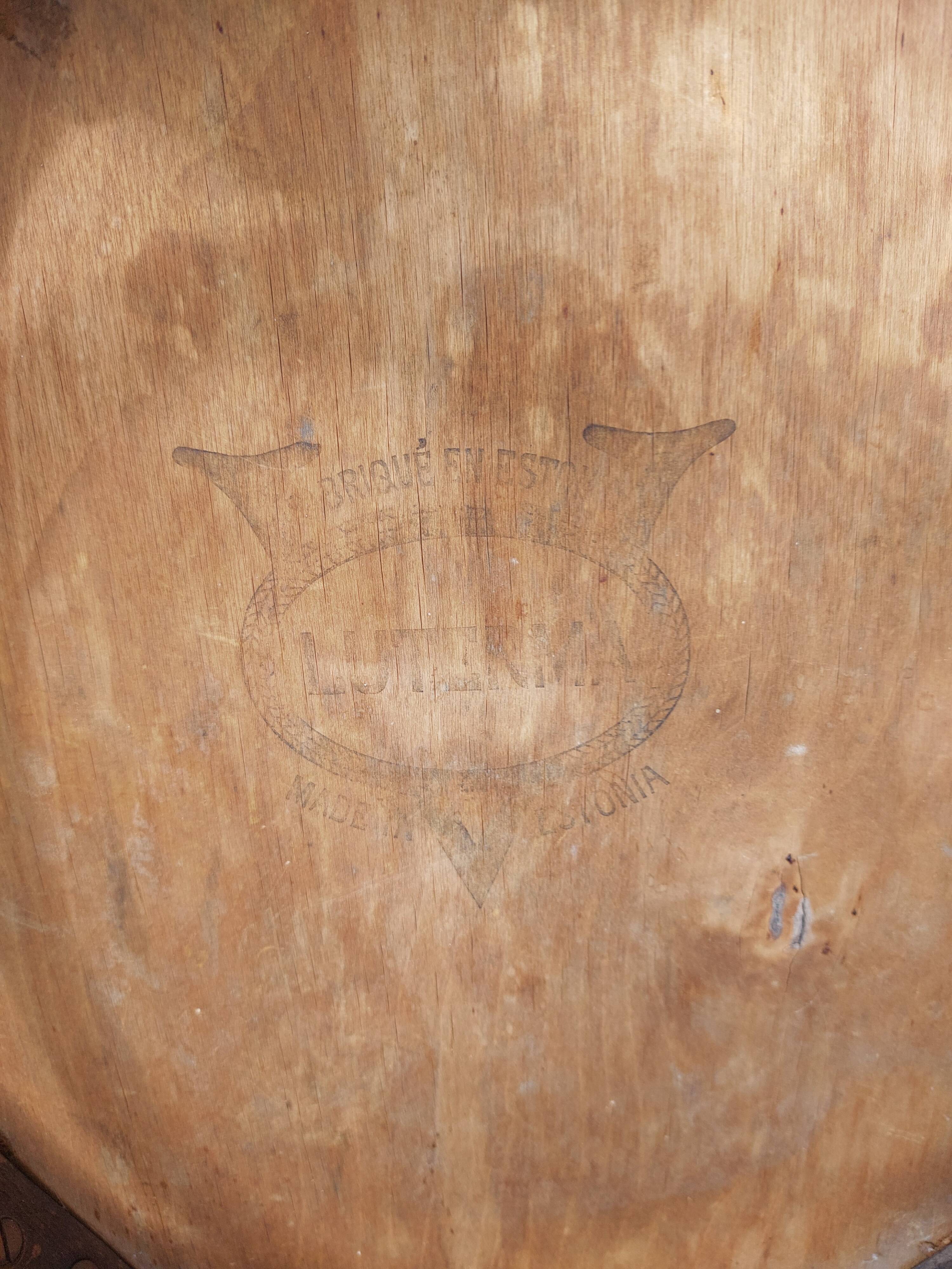 6 Luterma bistro chairs with pattern on the seat