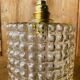 Vintage bubbled glass hanging lamp