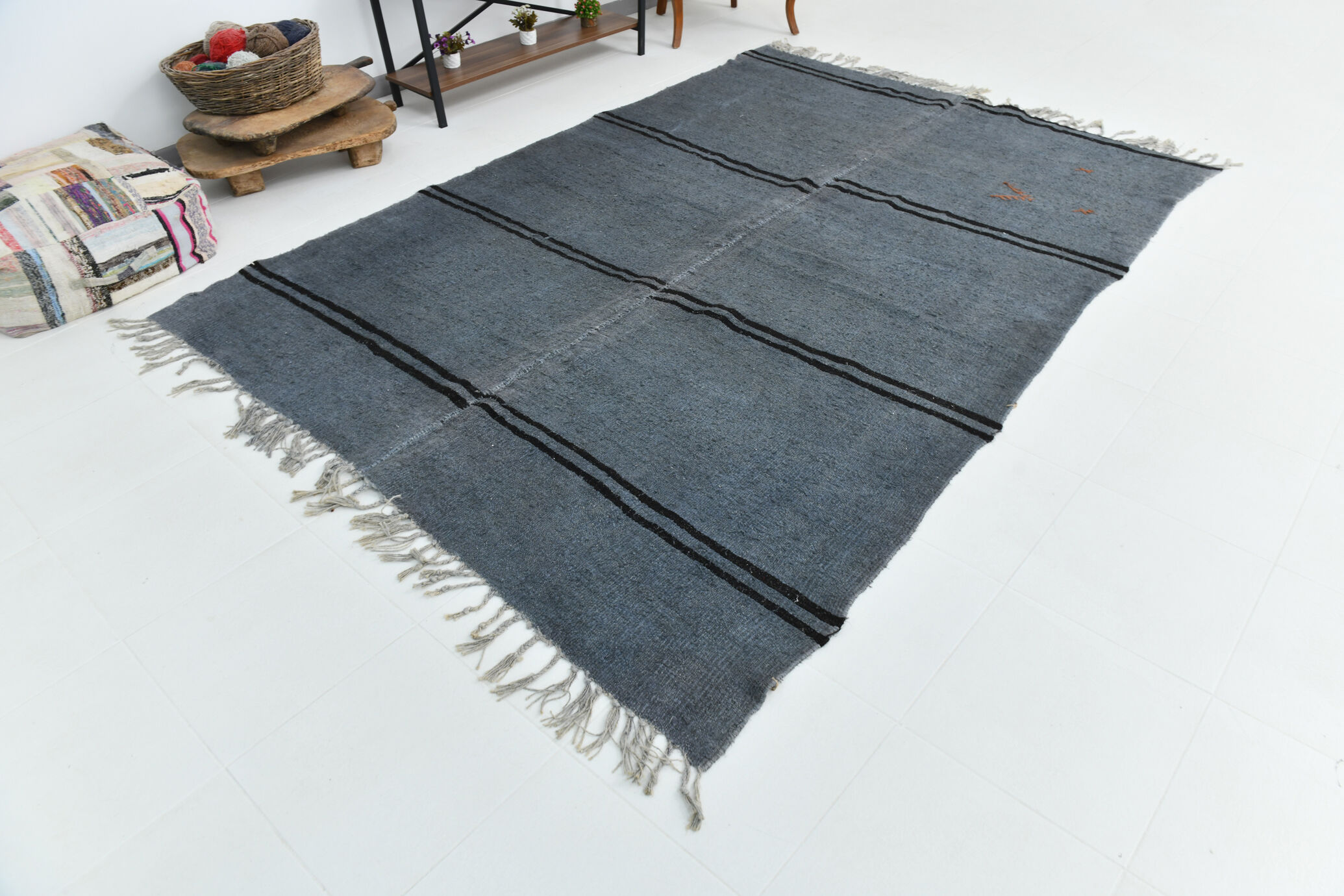 7x10 Oversize Modern Hemp Rug, 206x299Cm