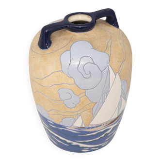 Stoneware vase, Riessner Stellmacher & Kessel, early 20th century, Bohemia