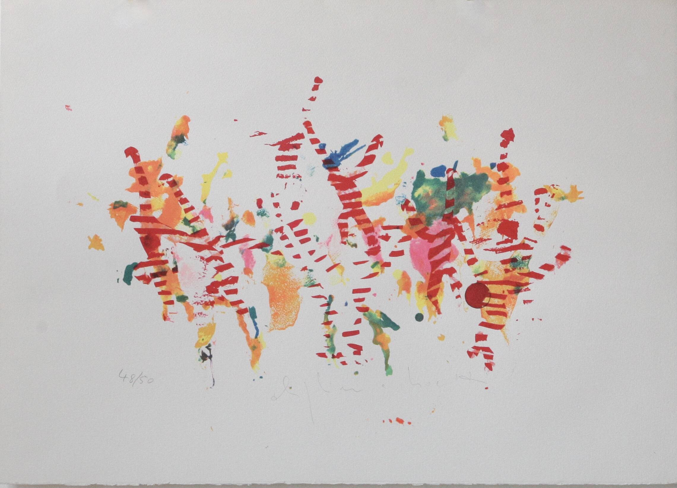 Alighiero Boetti, Saltando di Palo in Frasca, 48-50, Serigrafia