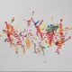 Alighiero Boetti, Saltando di Palo à Frasca, 48-50, Sérigraphie