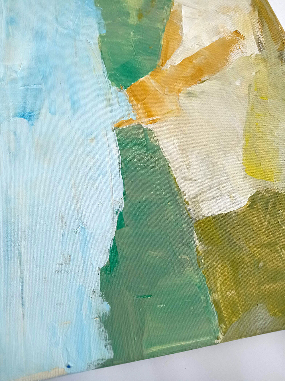 Modern painting - abstract Mediterranean landscape