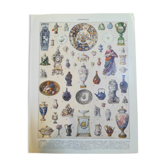 Lithograph on ceramics from 1928
