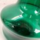Pichet en verre soufflé vert vintage