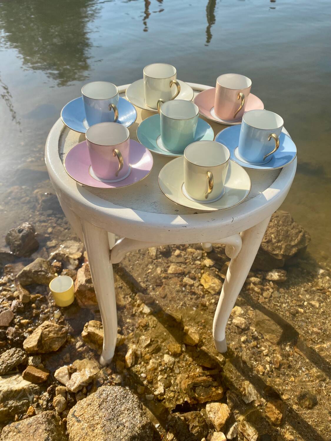Raynaud et Co multicolor coffee cup set