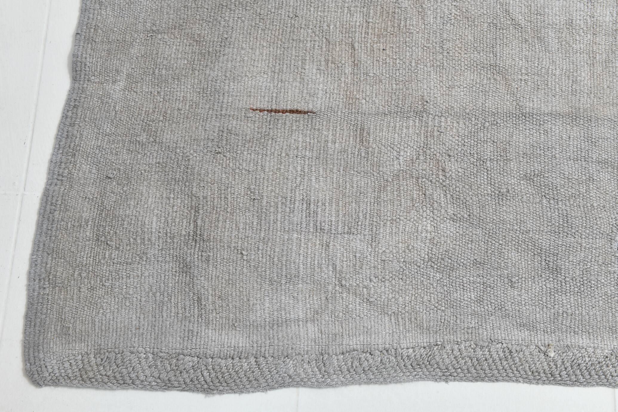 6x8 Silver & Gray Turkish Kilim Rug, 177x256Cm