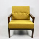 Fauteuil Vintage en Olive Jaune, 1970s