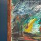Huile sur toile originale suédoise – “Forêt abstraite” par Åsa Forsberg