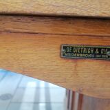 Old oak desk. De dietrich and Cie. 1950