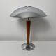 Chrome mushroom lamp in art deco style called liner