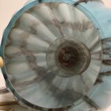 Opaline lamp blue marble art deco