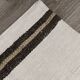 5x7 Turkish Hand-Woven Beige & Brown Striped Kilim Carpet, 144x202Cm