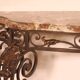 console in wrought iron in Louis XV style - 19th century